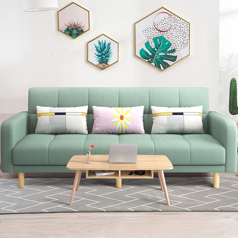 Foldable Biscuit Back Square Arm Modern Sofa with Convertible Sleeper Clearhalo 'furn' 'furn_sofas' 'Furniture' 'furniture_sofas' 'kitchen' 'kitchen_sofas' 'Living Room Furniture' 'Sofa' 'sofas' 1200x1200_06ce12df-7c8b-4fb6-bb8b-17055b69cac7