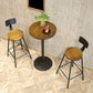 Table et tabouret en bois massif moderne