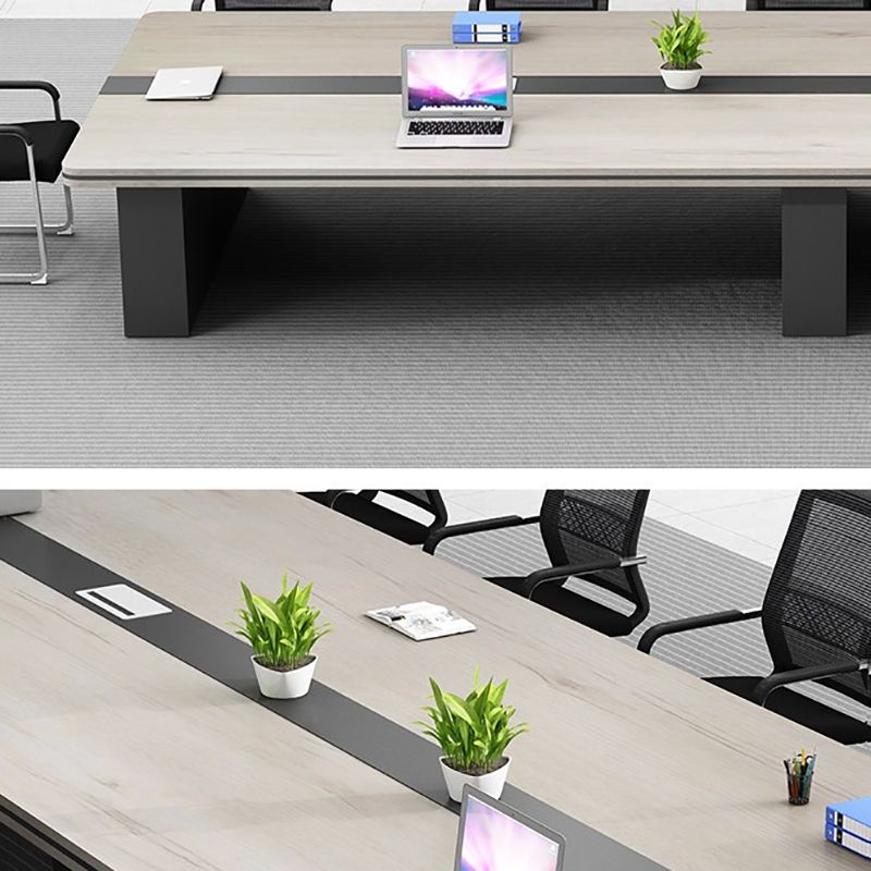 29,25 pollici di rettangolo della scrivania dell'ufficio contemporanea.