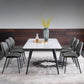 Metal Industrial Rectangle Dining Table Sintered Stone Table with 4 Black Legs Clearhalo ' dining_table' 'Dining Tables & Seating' 'Dining Tables' 'furn' 'furn_dining_table' 'Furniture' 'furniture_dining_table' 'Kitchen & Dining Furniture' 'kitchen&dining_furn' 'kitchen' 'kitchen_dining_table' 1200x1200_06d3f890-b016-4e9b-a860-9b53bea077ee