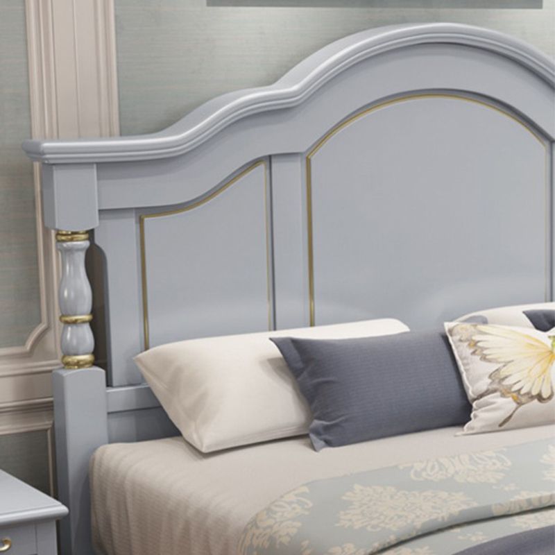 Legno rustico a letto rustico largo 84,65 pollici letto standard con testiera