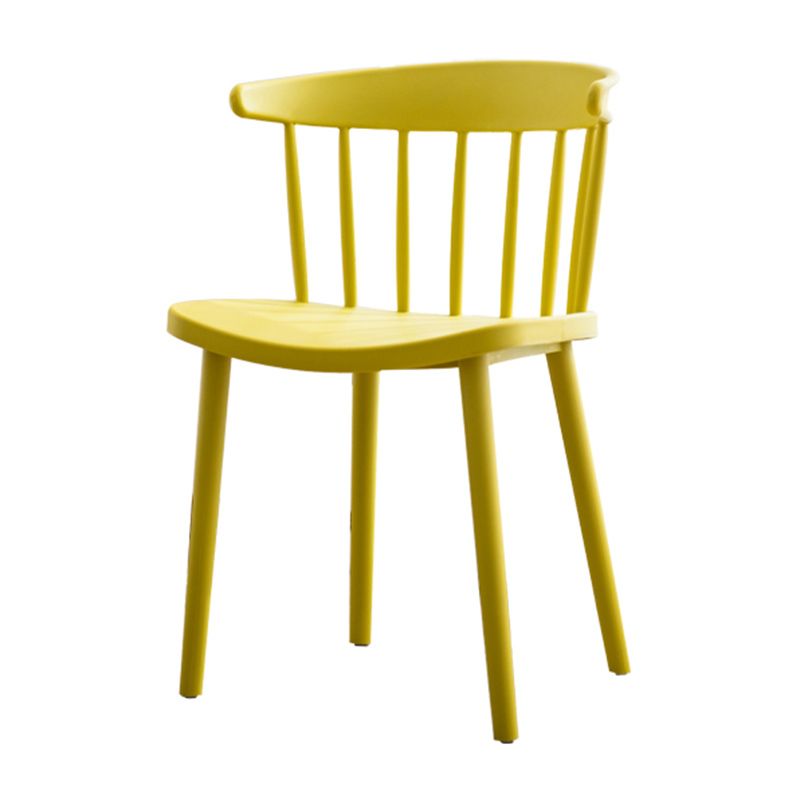 Scandinavian Style Plastic Dining Armless Chair Windsor Back Side Chair for Home Use Clearhalo ' kitchen&dining_furn' 'Dining Chairs' 'Dining Tables & Seating' 'dining_chair' 'furn' 'furn_dining_chair' 'Furniture' 'furniture_dining_chair' 'Kitchen & Dining Furniture' 'kitchen' 1200x1200_06d8b81a-9257-4e15-aa8d-12c87e963397