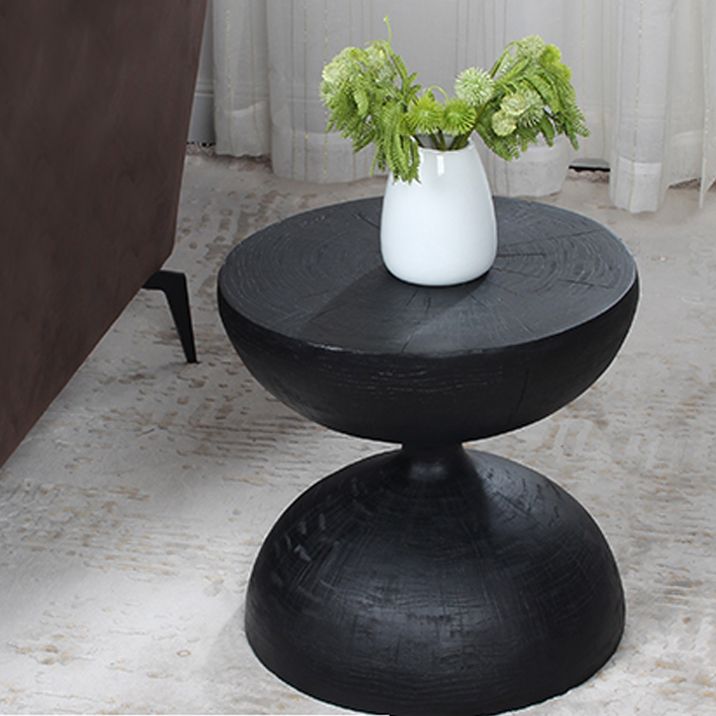 Round Old Solid Wood Table with Pedestal Base Design French Country Style Side Table Clearhalo 'Coffee & Accent Tables' 'End & Side Tables' 'end_side_tables' 'furn' 'furn_end_side_tables' 'Furniture' 'Living Room Furniture' 1200x1200_06d910f7-ada1-4307-9926-8cd8614ad08b