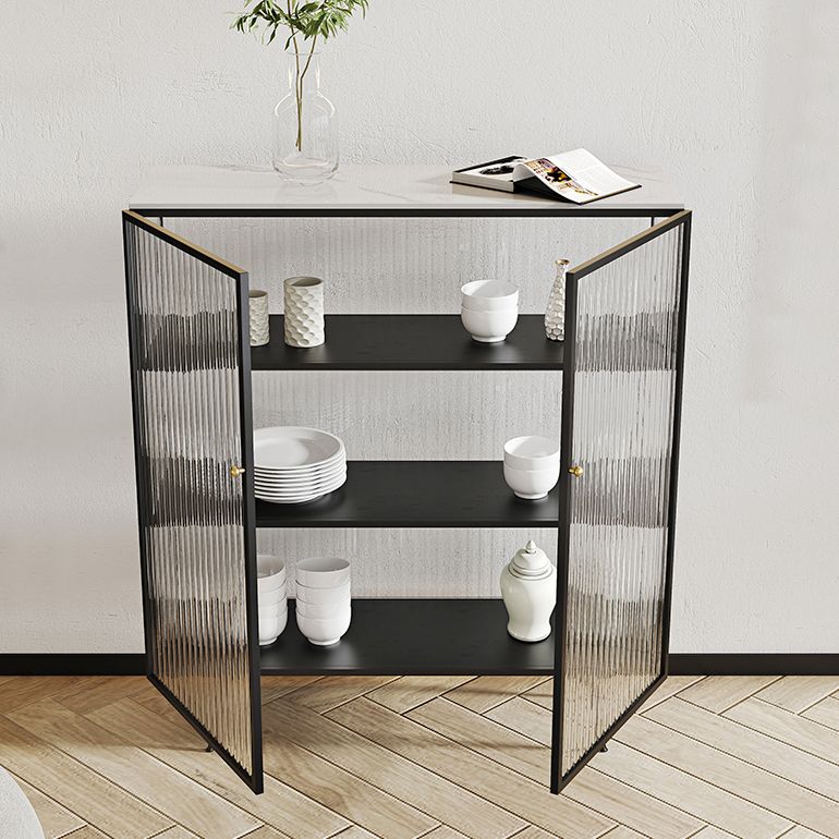 Server a 2 porte in stile Sinterizzazione in pietra sinterizzato per soggiorno per soggiorno