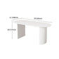White Dining Table Modern Restaurant Furniture with Double Pedestal Base Clearhalo 'Dining Tables & Seating' 'Dining Tables' 'dining_table' 'furn' 'furn_dining_table' 'Furniture' 'furniture_dining_table' 'Kitchen & Dining Furniture' 'kitchen' 'kitchen_dining_table' 1200x1200_06daca8b-6938-4a33-9251-bbf3937f667c