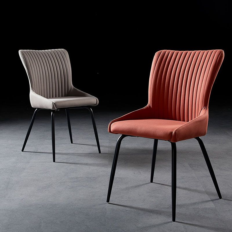 Braccio industriale Solid posteriore da pranzo sedia in tessuto da pranzo sedia