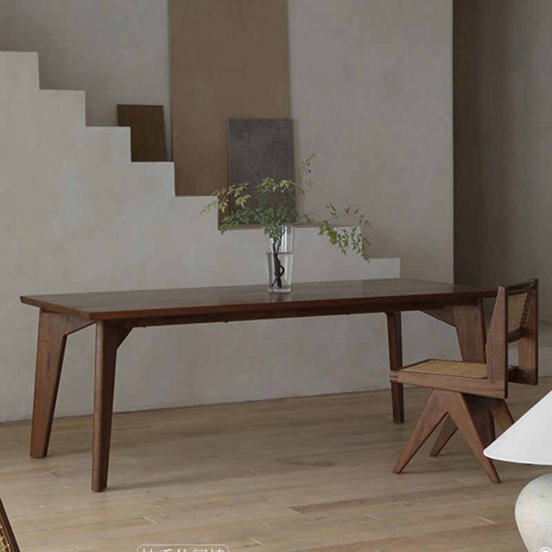Rectangle Brown Base Dining Table Modern Pine Wood Table for Living Room Clearhalo 'Dining Tables & Seating' 'Dining Tables' 'dining_table' 'furn' 'furn_dining_table' 'Furniture' 'Kitchen & Dining Furniture' 1200x1200_06de229b-6413-49d6-9aba-55a2ef2c7d6c