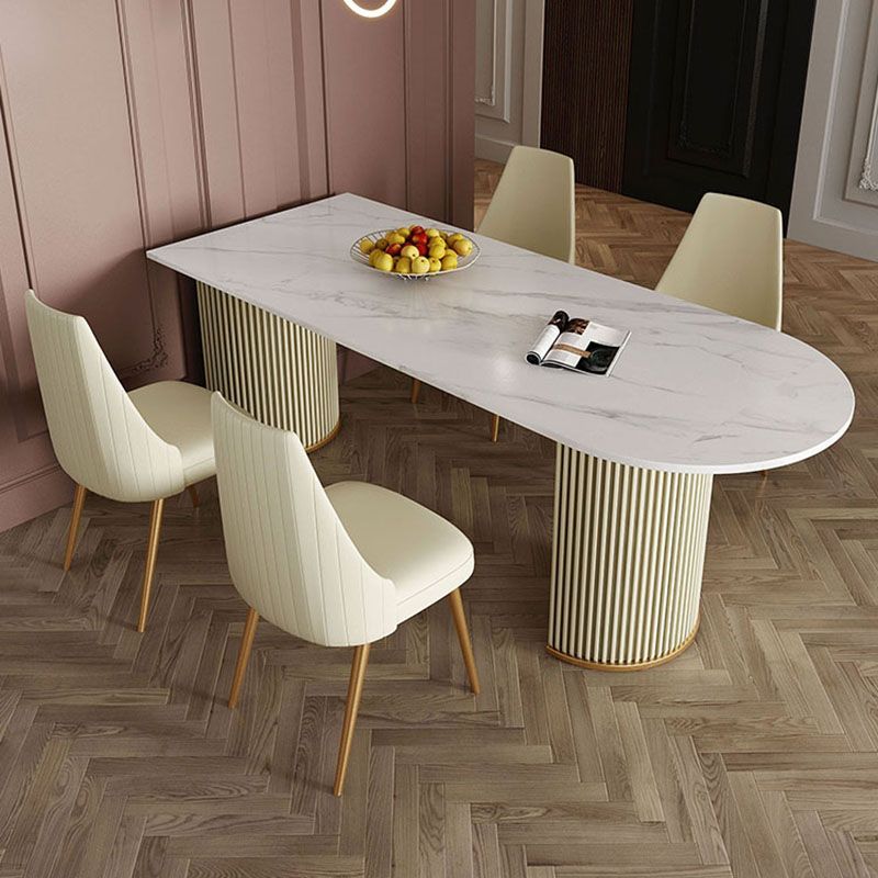 1/2/5 Pieces Dining Room Table Rectangular Sintered Stone Top Dining Chairs Set Clearhalo 'Dining Room Sets' 'Dining Tables & Seating' 'dining_room_set' 'furn' 'furn_dining_room_set' 'Furniture' 'furniture_dining_room_set' 'Kitchen & Dining Furniture' 'kitchen&dining_furn' 'kitchen' 1200x1200_06debaf5-0430-4301-ae5c-28f6308225eb