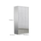 Metal Storage Cabinet for Bathroom Modern Cabinet with Hinged Doors Clearhalo 'Armoires & Wardrobes' 'armoires_wardrobes' 'Bedroom Furniture' 'furn' 'furn_armoires_wardrobes' 'Furniture' 1200x1200_06e042f6-22e6-4fb5-8b12-ab50b8d93323