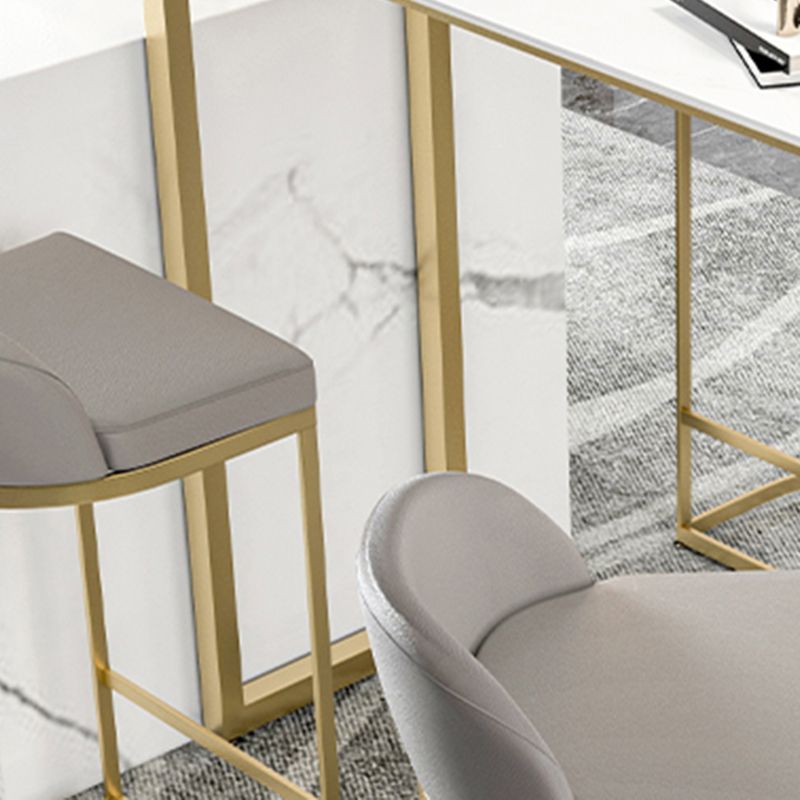 Contemporary Bar Dining Table Indoor Bar Height Cocktail Table with Iron Base Clearhalo 'Bar Furniture' 'Bar Tables' 'bar_tables' 'Furniture' 'furniture_bar_tables' 'Kitchen & Dining Furniture' 'kitchen&dining_furn' 'kitchen' 1200x1200_06e04a49-5a4e-4f67-88a0-22838200ec6d