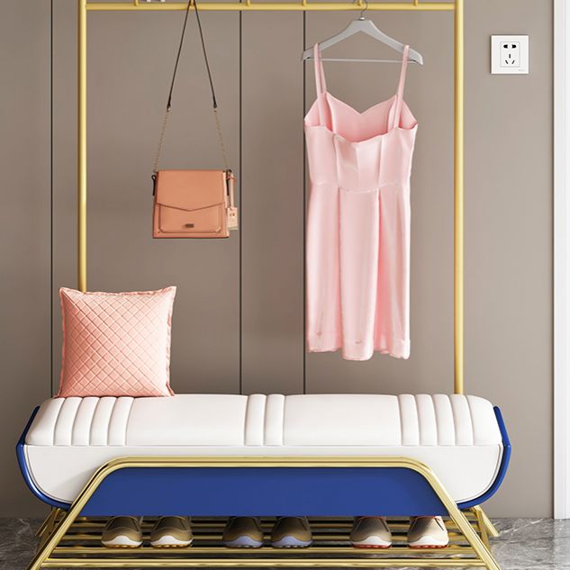 Glam Faux Leather Bench Flip Top Solid Color Bench for Living Room Clearhalo 'Benches' 'Chairs & Seating' 'furn' 'furn_benches' 'Furniture' 'Living Room Furniture' 1200x1200_06e05bb0-9949-477f-b895-6a97badccba7