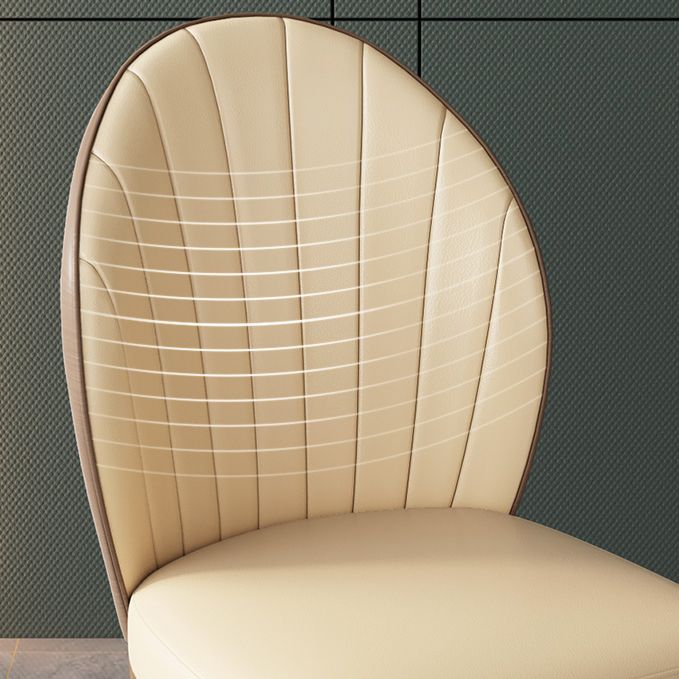 Nordic Style Metal Side Chair Gold Base Side Dining Chair for Home Use