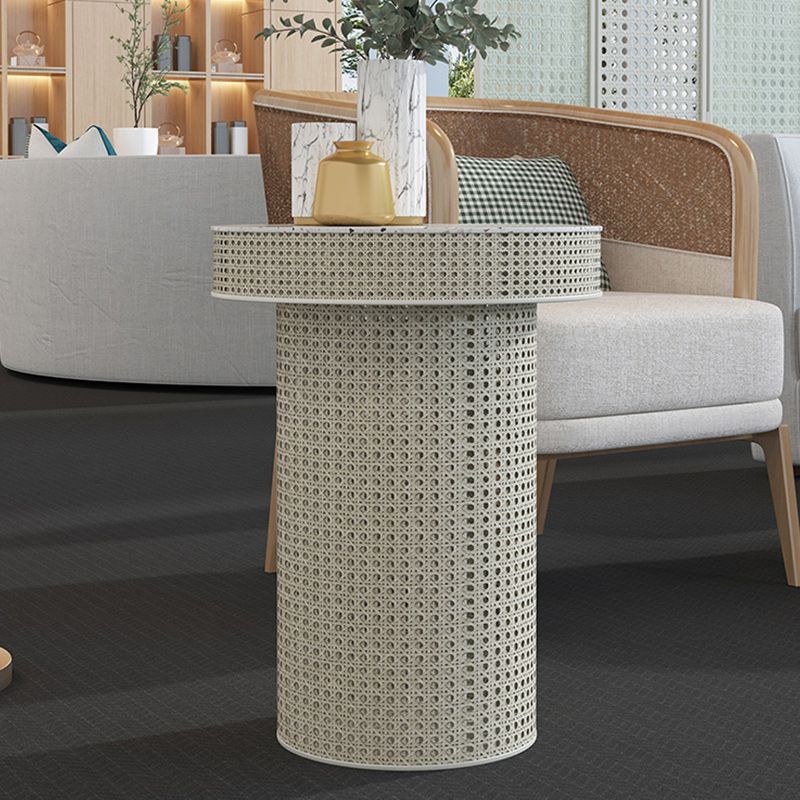 Contemporary Round Cocktail Table Single Slate Coffee Cocktail Table Clearhalo 'Coffee & Accent Tables' 'Coffee Tables' 'coffee_tables' 'furn' 'furn_coffee_tables' 'Furniture' 'Living Room Furniture' 1200x1200_06e3e3d9-8109-45da-83df-9ea5bc7abdc1