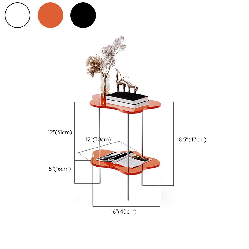 Tabla final en forma de nube acrílica Juego de 18.5 "Tabla de acento lateral de 2 niveles de alto