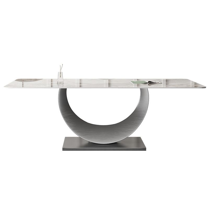 Designer Style Sintered Stone Top Dining Set Rectangle 1/2/3/4/5/7 Pieces Dining Table Set Clearhalo 'Dining Room Sets' 'Dining Tables & Seating' 'dining_room_set' 'furn' 'furn_dining_room_set' 'Furniture' 'Kitchen & Dining Furniture' 1200x1200_06e62b02-d03f-4d6e-8cc2-b9ec2e44c69e