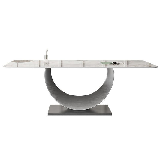 Set da pranzo in pietra sinterizzato in stile designer rettangolo 1/2/3/4/5/7 pezzi set da tavolo da pranzo