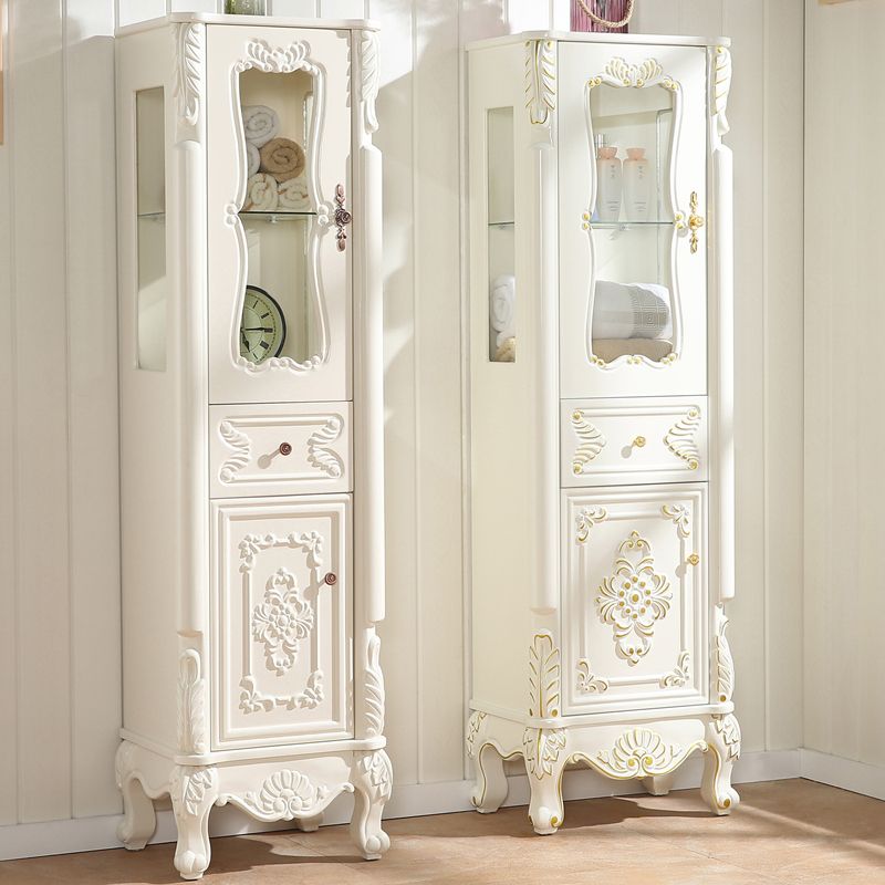 Modern Standard Accent Cabinet White Solid Wood Cabinet with Doors Clearhalo 'Cabinets & Chests' 'cabinets_chests' 'furn' 'furn_cabinets_chests' 'Furniture' 'Living Room Furniture' 1200x1200_06e66221-8008-4dca-a3c8-5e371ed52199