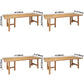 Simple Kitchen Rectangle Dining Table Solid Wood Khaki Dining Table with Double Pedestal Bases Clearhalo ' dining_table' 'Dining Tables & Seating' 'Dining Tables' 'furn' 'furn_dining_table' 'Furniture' 'furniture_dining_table' 'Kitchen & Dining Furniture' 'kitchen&dining_furn' 'kitchen' 'kitchen_dining_table' 1200x1200_06e7ac6b-5c21-49dc-aa83-dd34ab116563