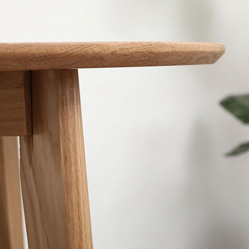 Solid Wood Top Dining Table Contemporary Round Dining Table with 4 Legs Clearhalo 'Dining Tables & Seating' 'Dining Tables' 'dining_table' 'furn' 'furn_dining_table' 'Furniture' 'furniture_dining_table' 'Kitchen & Dining Furniture' 'kitchen' 'kitchen_dining_table' 1200x1200_06e81429-89e7-43d3-950c-d8835793a9eb