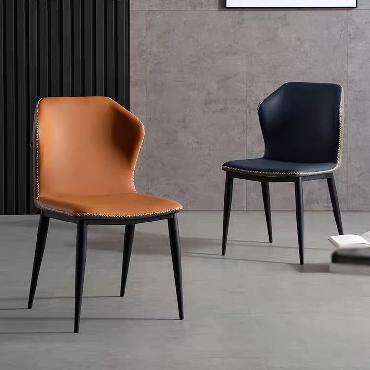 Scandinavian Home Side Chair Indoor Wingback Metal Armless Dining Room Chair Clearhalo ' kitchen&dining_furn' 'Dining Chairs' 'Dining Tables & Seating' 'dining_chair' 'furn' 'furn_dining_chair' 'Furniture' 'furniture_dining_chair' 'Kitchen & Dining Furniture' 'kitchen' 1200x1200_06e9281b-50c1-4ed9-80eb-01adb007bd7b