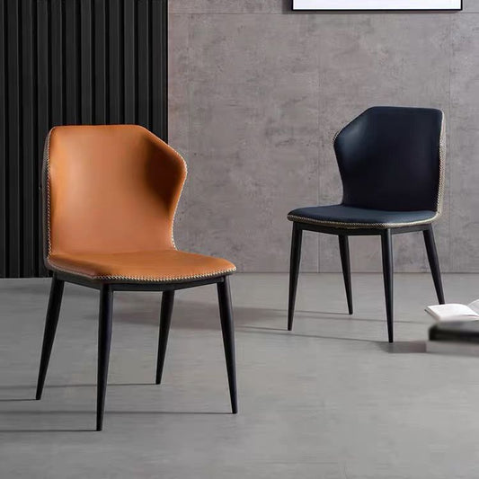 Scandinavian Home Side Chair Indoor Wingback Metal Armless Dining Room Chair Clearhalo ' kitchen&dining_furn' 'Dining Chairs' 'Dining Tables & Seating' 'dining_chair' 'furn' 'furn_dining_chair' 'Furniture' 'furniture_dining_chair' 'Kitchen & Dining Furniture' 'kitchen' 1200x1200_06e9281b-50c1-4ed9-80eb-01adb007bd7b