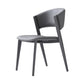 Contemporary Gray Dining Accent Chair Faux Leather Dining Side Chair