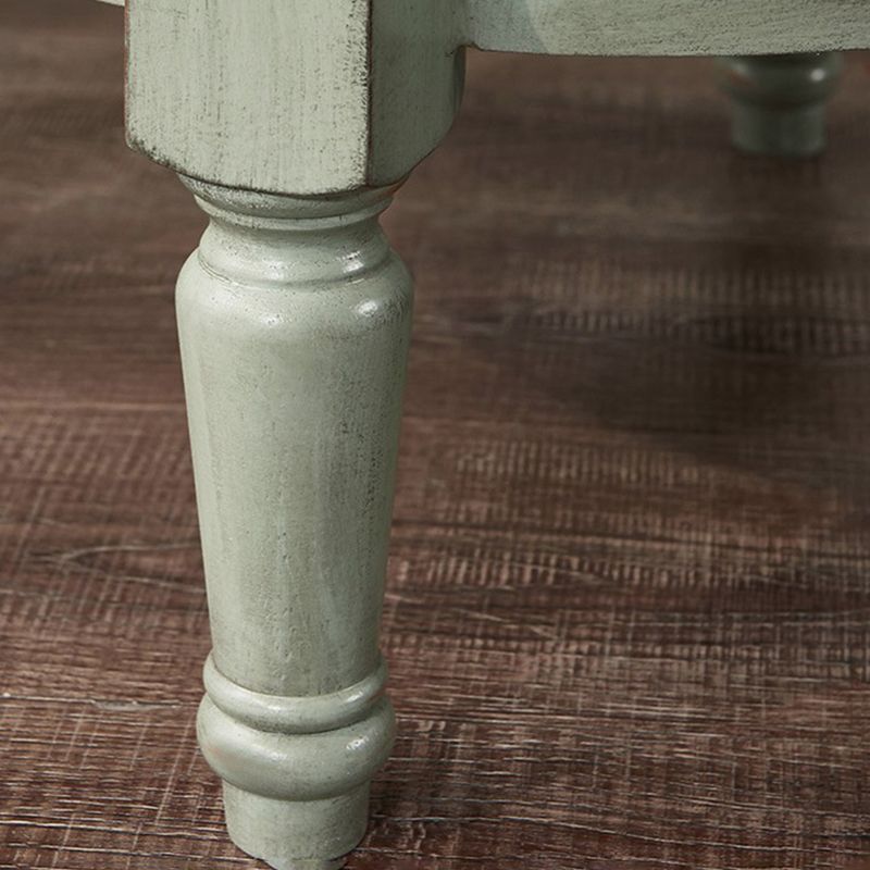 Wooden Round Top Side Table 27.16" Tall 4 Legs End Table with Storage