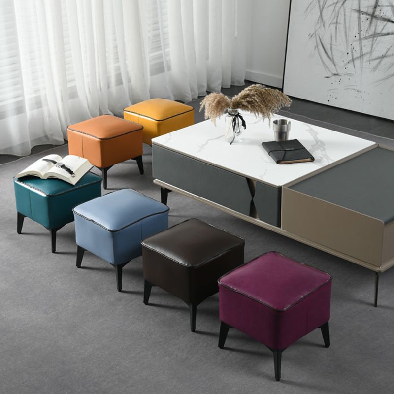 Modern Coffee Standard Water Resistant Square Leather Standard Clearhalo 'furn' 'furn_ottomans_poufs' 'Furniture' 'Living Room Furniture' 'Ottomans & Poufs' 'ottomans_poufs' 1200x1200_06ec9de2-53a9-42e9-b806-6c08e65f97ee
