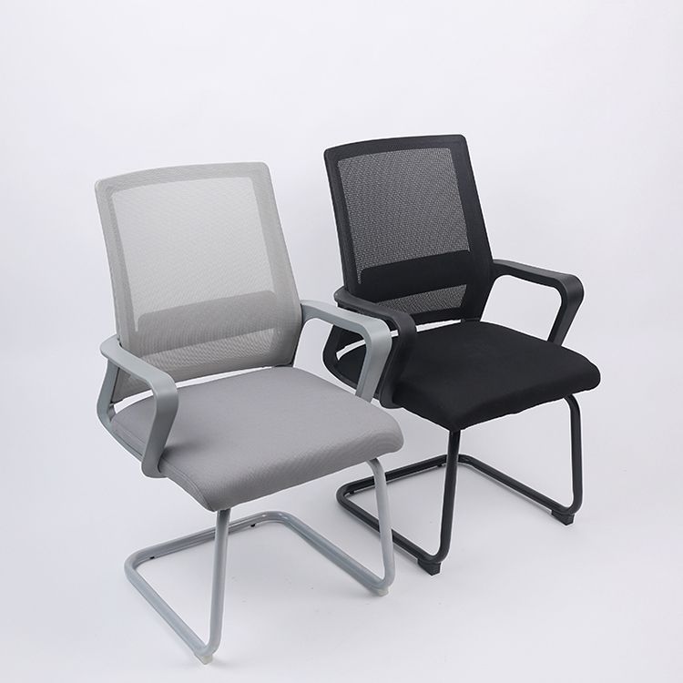 Modern Fixed Arms Office Chair Breathable AirGrid No Wheels Chair Clearhalo 'furn' 'furn_office_chair' 'Furniture' 'Office Chairs' 'Office Furniture' 'office_chair' 1200x1200_06ecf611-863b-4959-a8c2-ed65adba06fc
