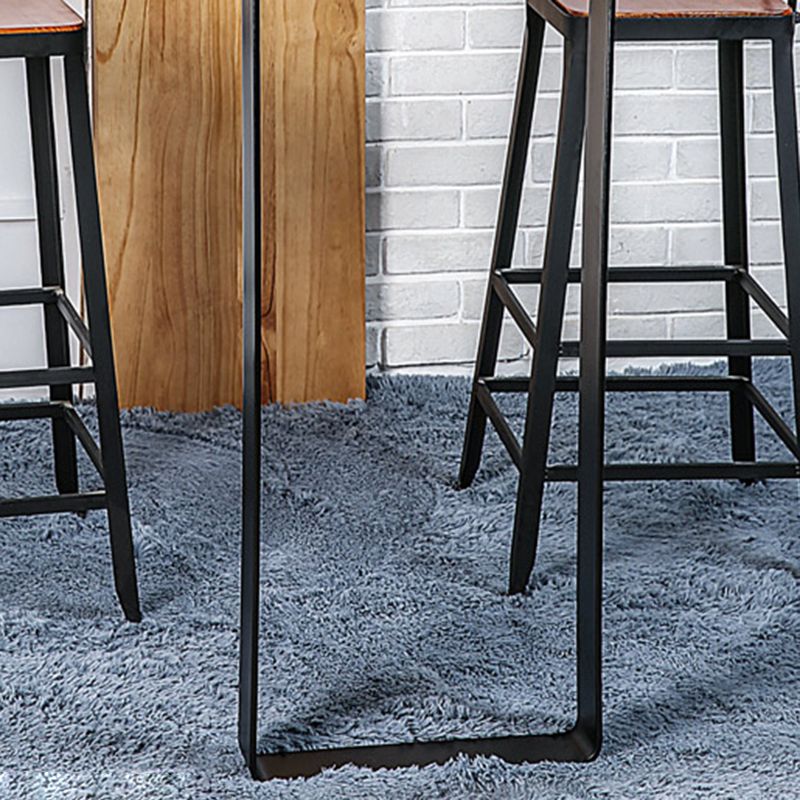 Solid Wood Modern Pub Table Set for Home Metal 1/3 Piece Bar Set Clearhalo 'Bar Furniture' 'furn' 'furn_home_bar_bar_sets' 'Furniture' 'Home Bars & Bar Sets' 'home_bar_bar_sets' 'Kitchen & Dining Furniture' 1200x1200_06ecfc72-5e43-4c32-ab8b-1a6455acaae4