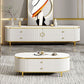Contemporary White TV Stand Console 4-Drawer Enclosed Storage TV Media Stand Clearhalo 'furn' 'furn_tv_stands_entertainment_centers' 'Furniture' 'Living Room Furniture' 'TV Stands & Entertainment Centers' 'TV Stands & Media Storage Furniture' 'tv_stands_entertainment_centers' 1200x1200_06ed35c9-f814-4a41-8d7e-507c454bae67