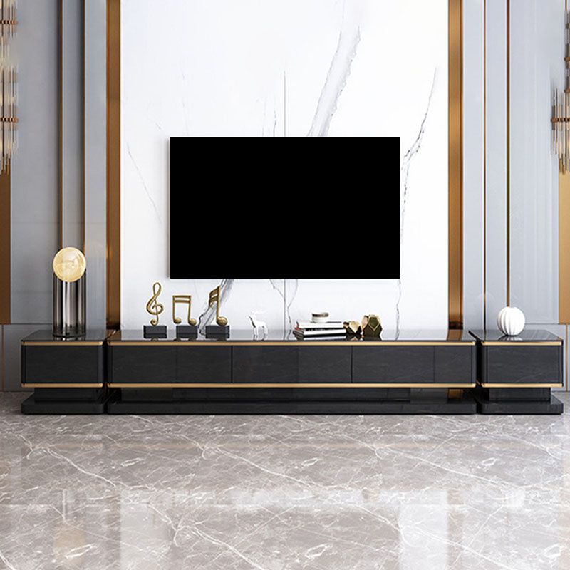 Enclosed Storage TV Media Stand Glam Media Console with Drawers Clearhalo 'furn' 'furn_tv_stands_entertainment_centers' 'Furniture' 'Living Room Furniture' 'TV Stands & Entertainment Centers' 'TV Stands & Media Storage Furniture' 'tv_stands_entertainment_centers' 1200x1200_06f1cd8f-ab8a-4451-9336-0eb80a0b095d