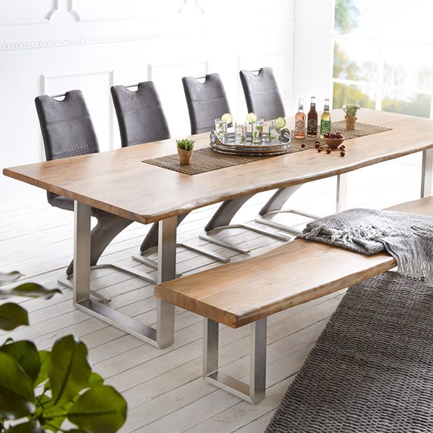 Rectangle Wood Color Dining Table Solid Wood Table Luxury with Sled Base Clearhalo 'Dining Tables & Seating' 'Dining Tables' 'dining_table' 'furn' 'furn_dining_table' 'Furniture' 'furniture_dining_table' 'Kitchen & Dining Furniture' 'kitchen' 'kitchen_dining_table' 1200x1200_06f2a847-35b8-42b1-b5c8-80ca8b532895