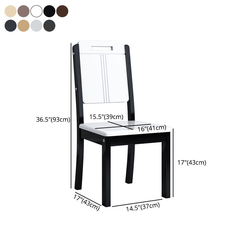 Home Industrial Wood Dining Chair Armless Open Back Dining Side Chair (Set of 2) Clearhalo ' kitchen&dining_furn' 'Dining Chairs' 'Dining Tables & Seating' 'dining_chair' 'furn' 'furn_dining_chair' 'Furniture' 'furniture_dining_chair' 'Kitchen & Dining Furniture' 'kitchen' 1200x1200_06f2ad60-0b6f-4935-9835-0ef13b518fba