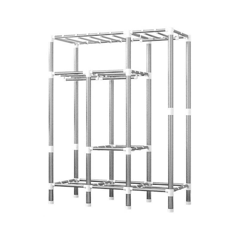 Guardaroba per la casa contemporanea armadio in acciaio in acciaio con scaffali