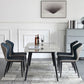 Sintered Stone Dining Table Simplicity Style 4 Legs Carbon Steel Base Rectangle Table for Home Clearhalo ' dining_table' 'Dining Tables & Seating' 'Dining Tables' 'furn' 'furn_dining_table' 'Furniture' 'furniture_dining_table' 'Kitchen & Dining Furniture' 'kitchen&dining_furn' 'kitchen' 'kitchen_dining_table' 1200x1200_06f36b4f-e8ae-40fd-9a7a-c5398d1a8c65