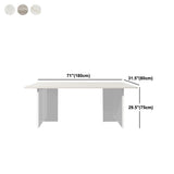 Mesa de comedor rectangular con piedra blanca mesa moderna