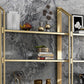 Glam Style Bookcase 12"W 79"H Open Back Bookshelf for Study Room Home Office Clearhalo 'Bookcases' 'furn' 'furn_bookcases' 'Furniture' 'furniture_bookcases' 'kitchen' 'kitchen_bookcases' 'Living Room Furniture' 'Office Furniture' 1200x1200_06fa732c-95d4-41f9-80b7-eecce949a8e9