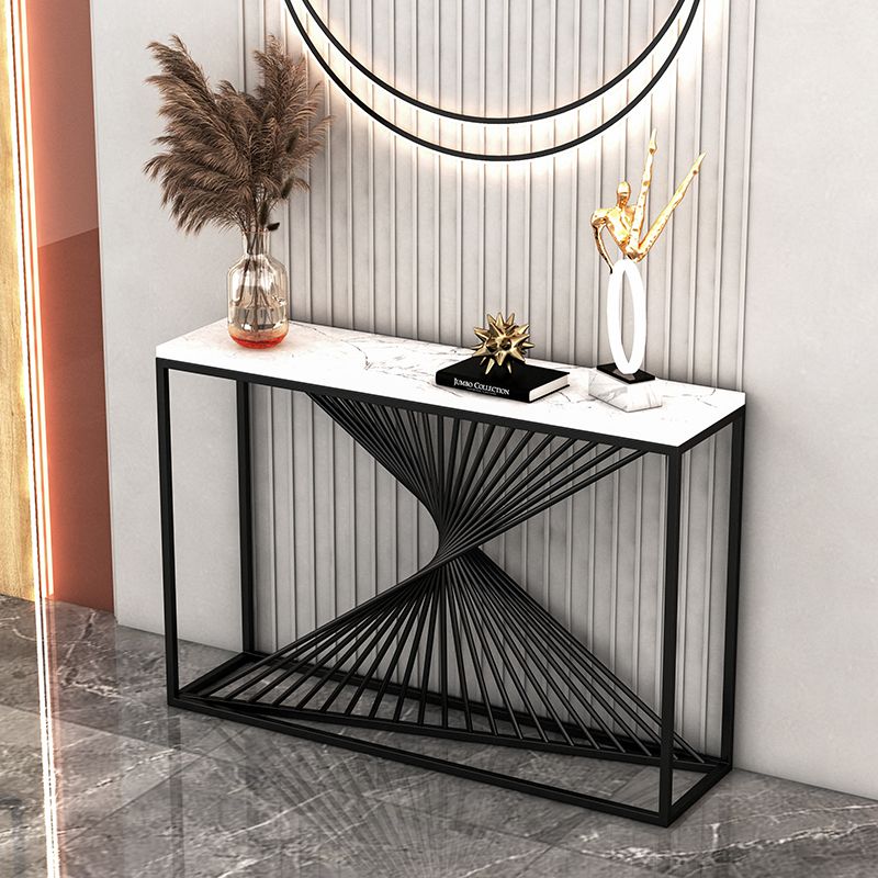 Table de console de fer contemporaine