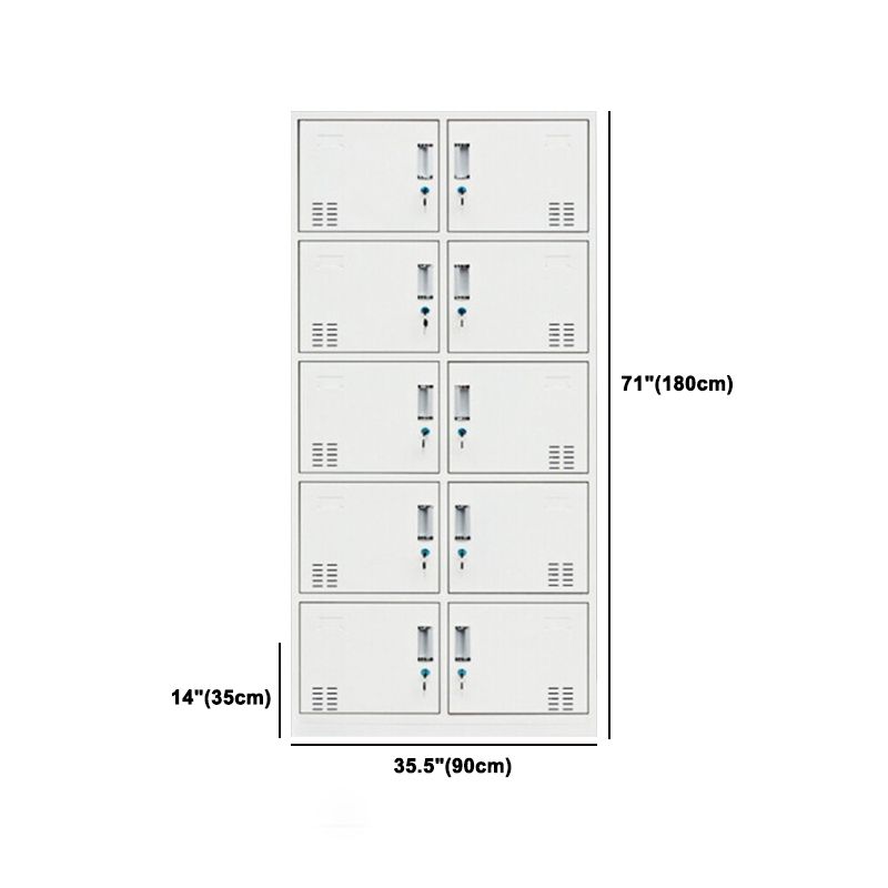Contemporary Style Wardrobe White Metal Wardrobe Closet for Home Clearhalo 'Armoires & Wardrobes' 'armoires_wardrobes' 'Bedroom Furniture' 'furn' 'furn_armoires_wardrobes' 'Furniture' 1200x1200_06fd8ea4-228c-4df8-845b-9f8edd7634d2