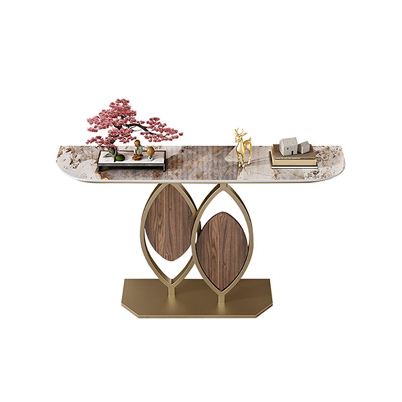 11.8 Inch Wide Console Table Scratch Resistant Slate Glam End Table