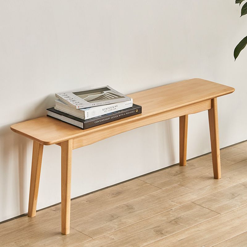 11 Inch Wide Bench Modern Solid Wood Seating Bench with Legs Clearhalo 'Benches' 'Chairs & Seating' 'furn' 'furn_benches' 'Furniture' 'Living Room Furniture' 1200x1200_06fe4aa9-bb29-4d02-9c30-771dd04c4b06