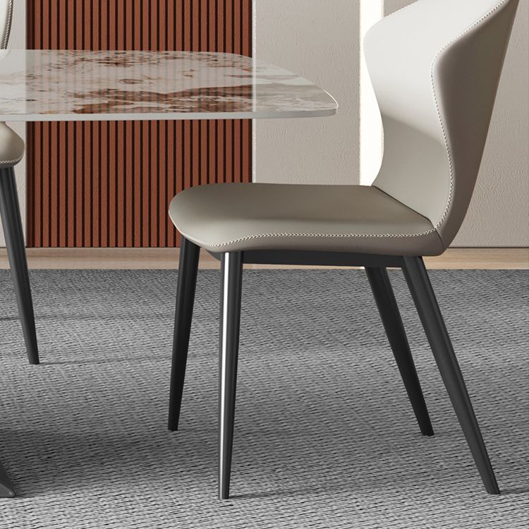 Modern Sintered Stone Top Dining Set Rectangle 1/2/4/5/6/7 Pieces Dining Room Table Set Clearhalo 'Dining Room Sets' 'Dining Tables & Seating' 'dining_room_set' 'furn' 'furn_dining_room_set' 'Furniture' 'furniture_dining_room_set' 'Kitchen & Dining Furniture' 1200x1200_0700e609-60cb-4ba5-a977-aef427fb7f67