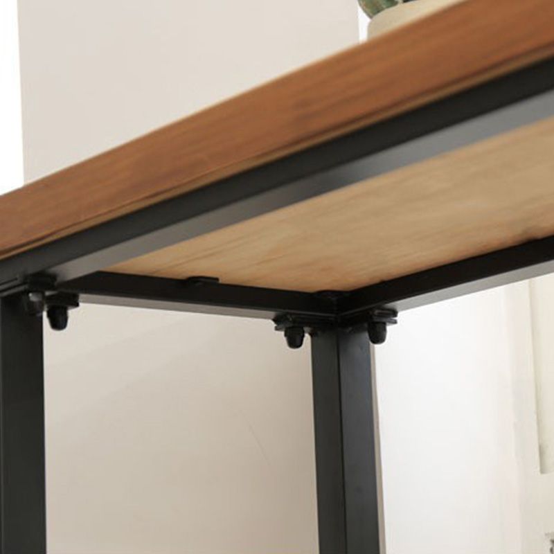 Industrial Bar Height Table Solid Wood Top Bistro Table with Black Base Clearhalo 'Bar Furniture' 'Bar Tables' 'bar_tables' 'furn' 'furn_bar_tables' 'Furniture' 'Kitchen & Dining Furniture' 1200x1200_0701aa7d-4b89-4f2b-bd79-860e642a22c4