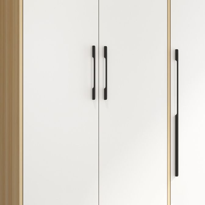 Wooden Wardrobe Closet With Shelves Contemporary Wardrobe Armoire Clearhalo 'Armoires & Wardrobes' 'armoires_wardrobes' 'Bedroom Furniture' 'furn' 'furn_armoires_wardrobes' 'Furniture' 1200x1200_07024321-3503-41b3-a380-cf0ed025651b