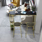 Artificial Marble Oval Bar Table 42-inch Height Top Glam Style Bistro Table Clearhalo 'Bar Furniture' 'Bar Tables' 'bar_tables' 'furn' 'furn_bar_tables' 'Furniture' 'furniture_bar_tables' 'Kitchen & Dining Furniture' 1200x1200_070277c8-32ca-431c-97b1-15e59752cf3b