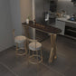 Glam 1/2/3/5 Pieces Bar Table Set Rectangle Bar Table with Metal High Stools for Home Clearhalo 'Bar Furniture' 'furn' 'furn_home_bar_bar_sets' 'Furniture' 'Home Bars & Bar Sets' 'home_bar_bar_sets' 'Kitchen & Dining Furniture' 1200x1200_07033ac6-ec09-4085-bf07-66d5a94ed123