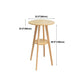 Industrial Natural Wood Bar Table 23.6"W Round Top Bistro Table for Cafe Clearhalo 'Bar Furniture' 'Bar Tables' 'bar_tables' 'furn' 'furn_bar_tables' 'Furniture' 'furniture_bar_tables' 'Kitchen & Dining Furniture' 'kitchen&dining_furn' 'kitchen' 1200x1200_07039cd0-b612-408e-8436-40e36dec3ca4