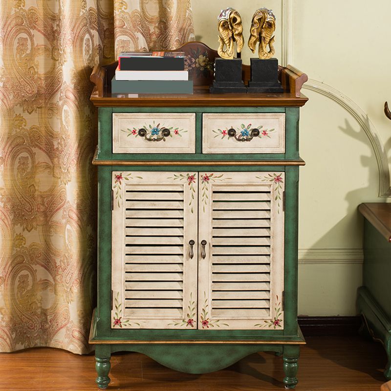 Mid-Century Modern Rectangle Cabinet Standard Side Cabinet with Drawer