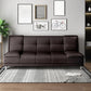 75"Modern Minimalist Armless Foldable Sleeper Leather Settee Clearhalo 'furn' 'furn_sofas' 'Furniture' 'furniture_sofas' 'kitchen' 'kitchen_sofas' 'Living Room Furniture' 'Sofa' 'sofas' 1200x1200_07053701-65c3-47dd-9405-1ea7e269ba00